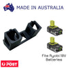 Ryobi 18V Dual Battery Holder Wall Mount – Secure Storage Bracket for Workshop